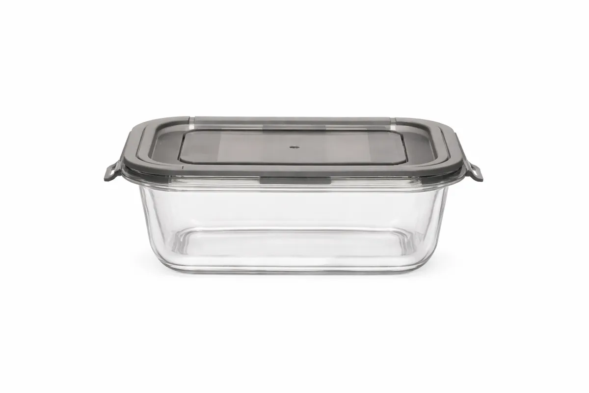 1480ml Glass Food Storage Container Airtight Lid Meal Prep Box