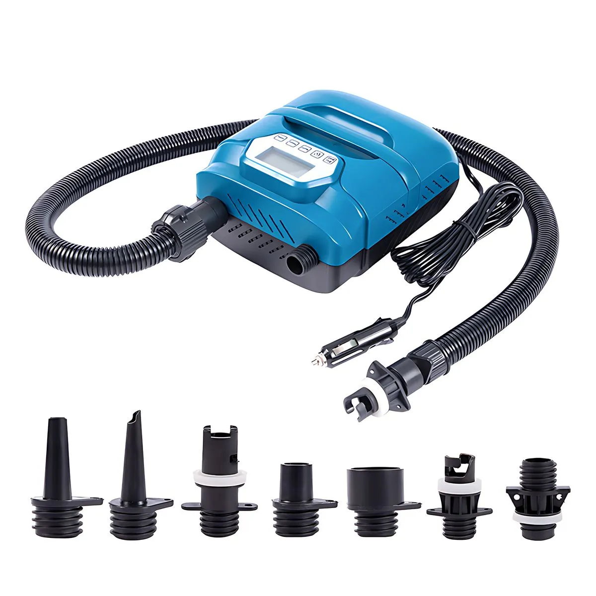 20PSI High Pressure SUP Pump Dual Motor 150W 12V DC Electric Air Pump