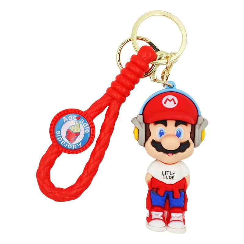 Standing Super Mario - Red Keychain