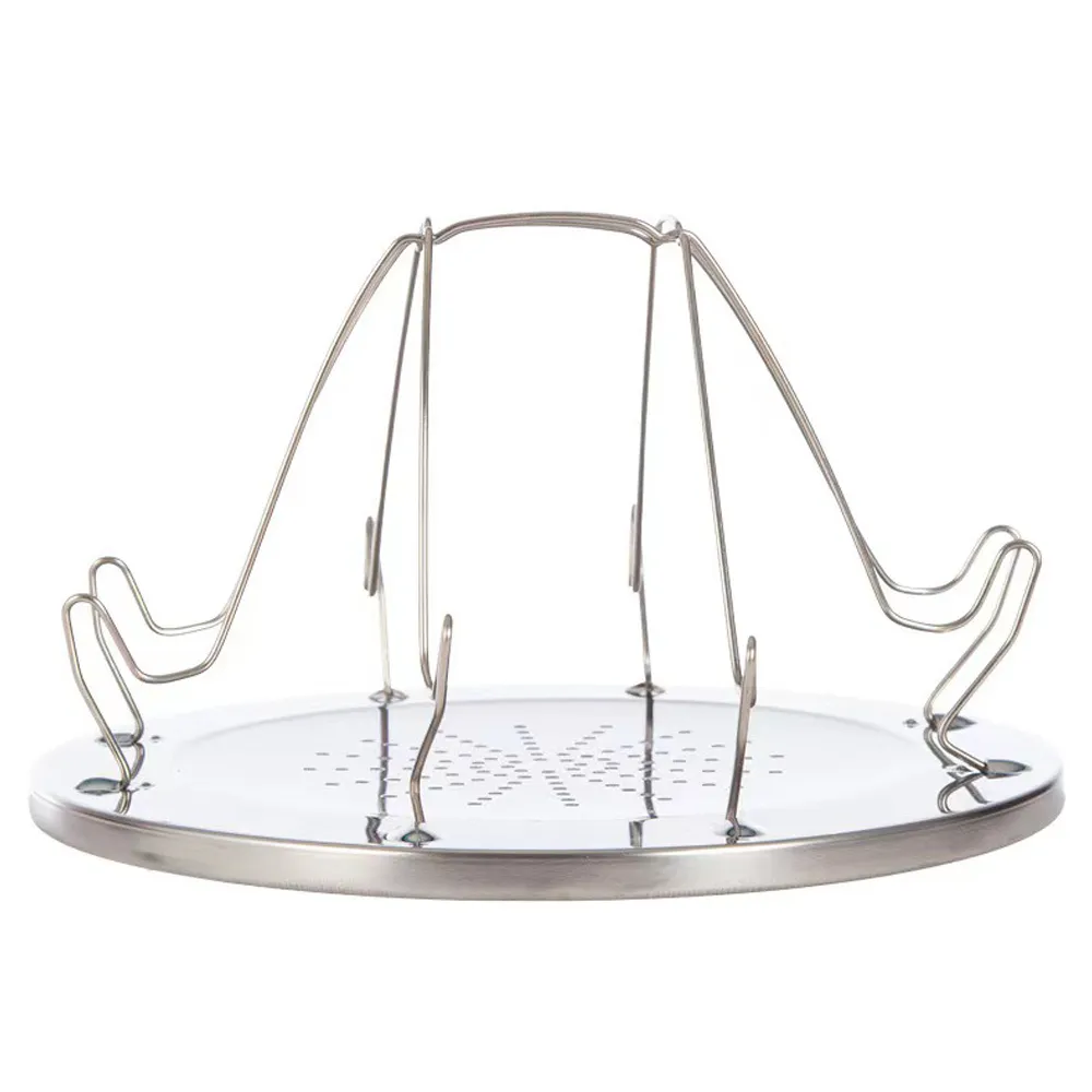 Stainless Steel Camping Toaster Rack Holder 4 Slice Toaster Tray