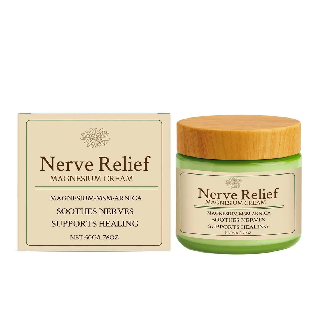 Nerve-Relief-Magnesium Cream, Muscle Discomfort Relief Topical for Stress - 1pc