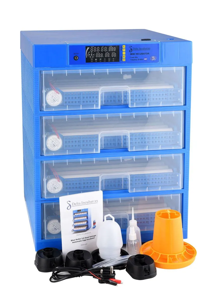 Blue Diamond - 240 Egg Automatic Dual Voltage Egg Incubator