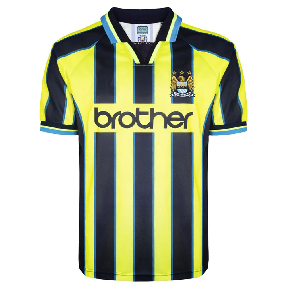 Manchester City Unisex 1999 Wembley Retro Football Supporters Shirt