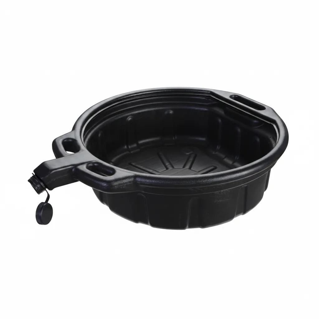 Groz 16 Litre Oil Drain Pan - Durable Leak-Proof Fluid Collector