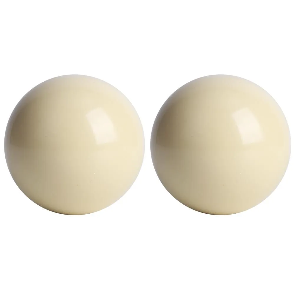 2 Piece Standard White Billiard Cue Balls 5.72cm for Pool Table Training