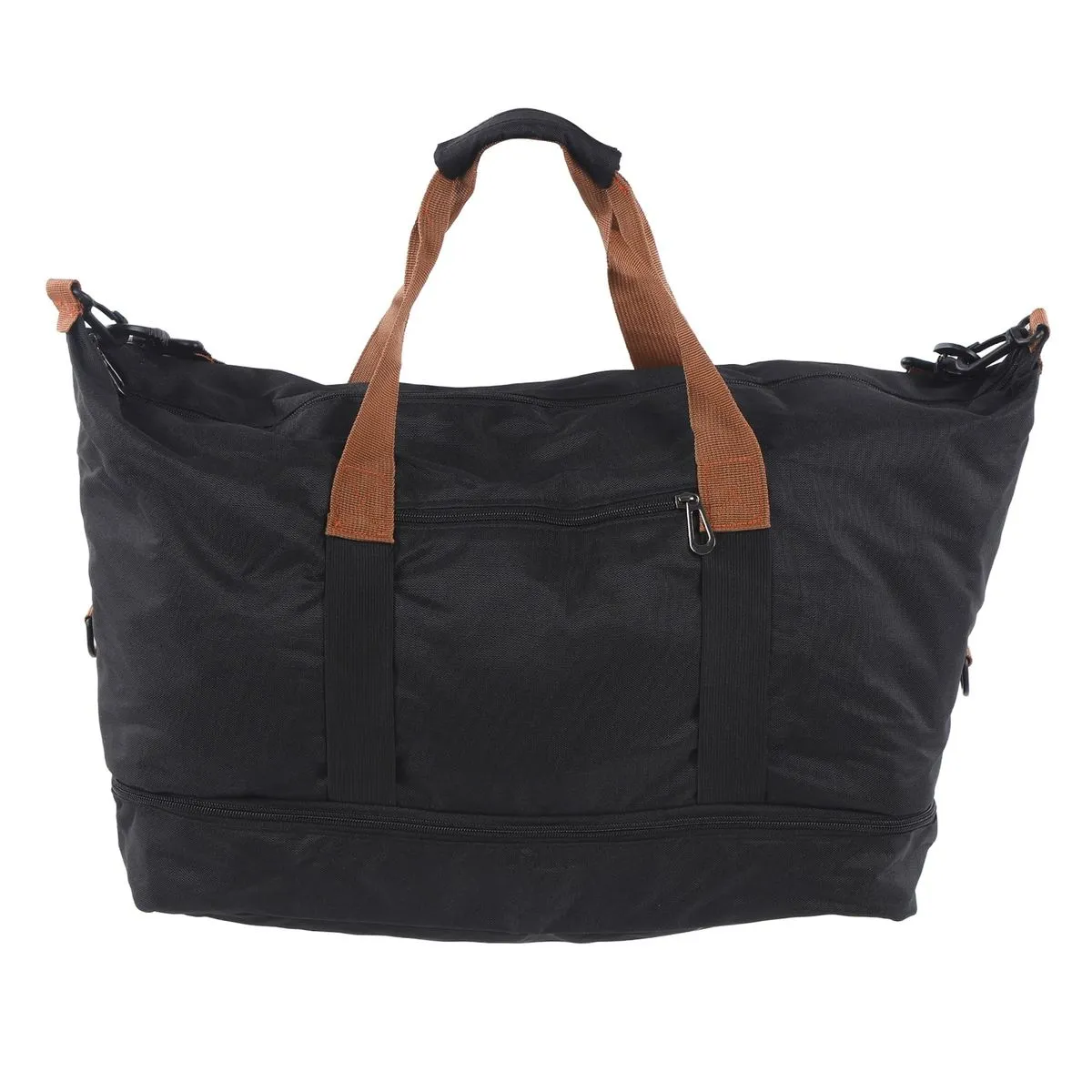 Black gym travel bag