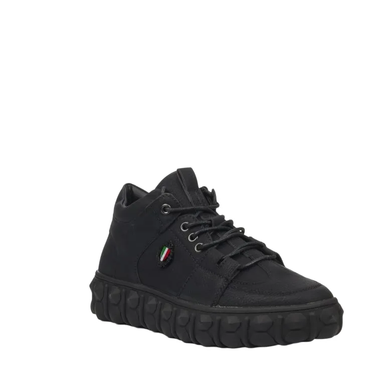 Mazerata Pigale 1 Black Lace Up Boots