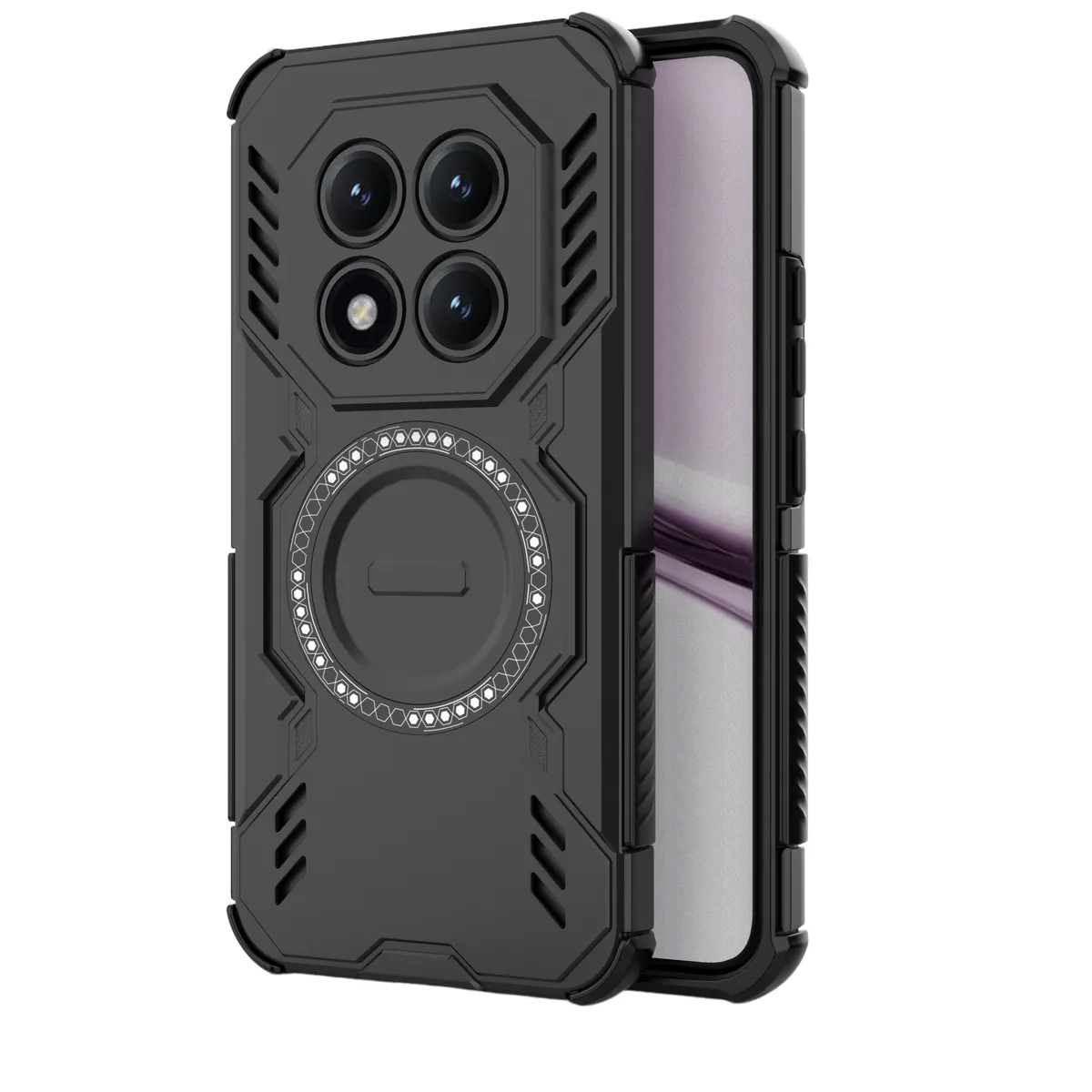 Wireless Magnetic Phone Case Compatible With Redmi Note15 Pro Plus - Black