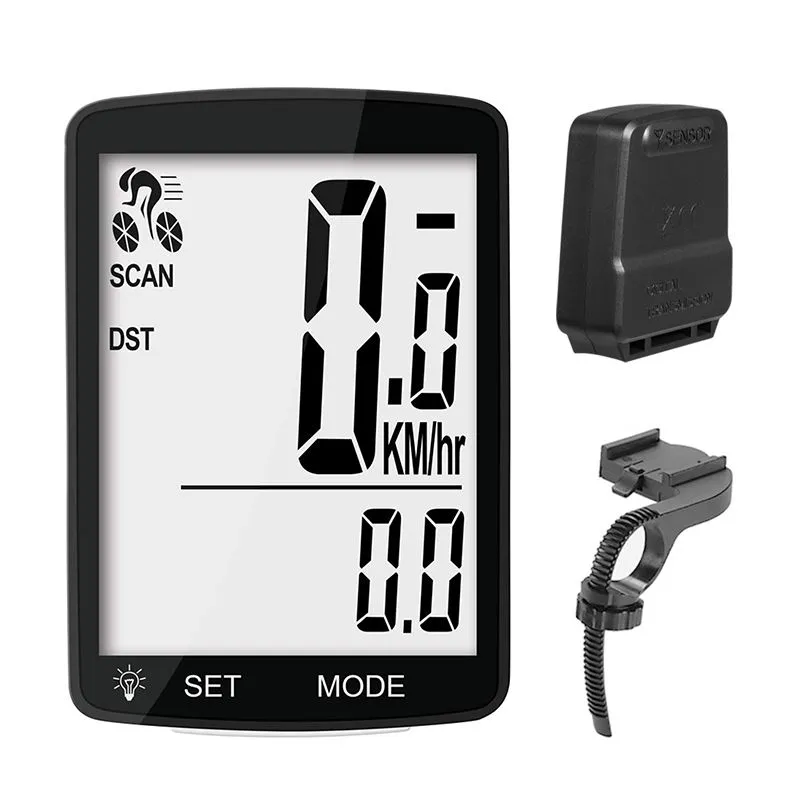 Wireless Bike Computer, Multi-Functions Speedometer/Odometer,2.8"LCD,Riding