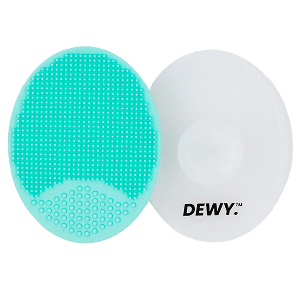 Dewy - Face Exfoliator Brushes for Gentle Cleansing (2-Pack, Aqua / Clear)