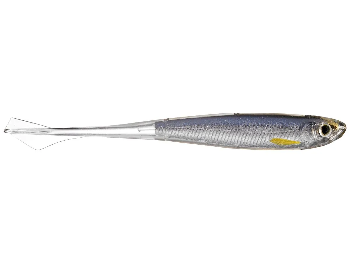 Live Target - Ghost Tail Minnow Dropshot Bait - 130mm - SILVER SMOKE