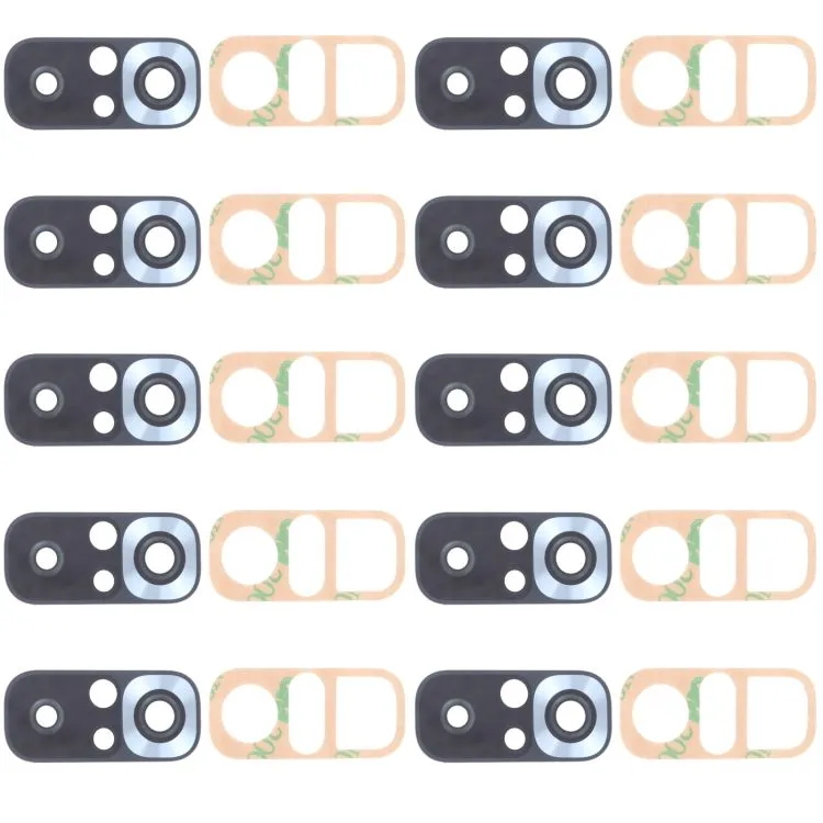 Back Camera Lens Replacement Compatible with Redmi Note 10S -10Pcs Silver