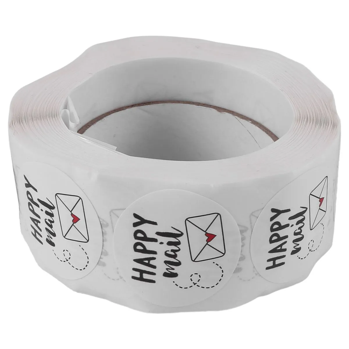 Happy Mail Thank You Roll Stickers for Packaging Sealing Greeting Cards Env
