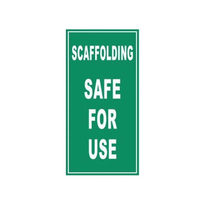 Scaffolding Safe For Use Sign 150 x 300mm