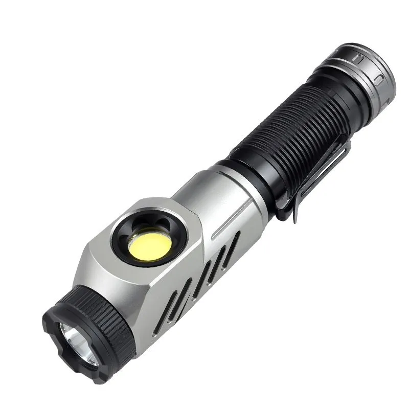 Multi-Functional Rechargeable LED Flashlight - High-Brightness Mini Corner