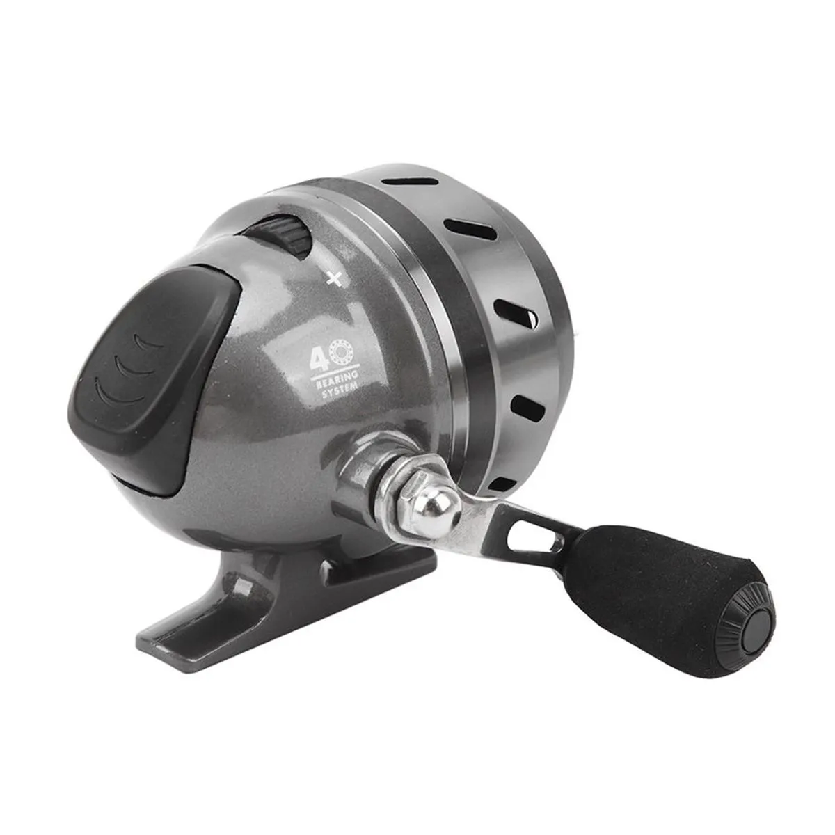 Sealed metal spinning reel, silver, ambidextrous