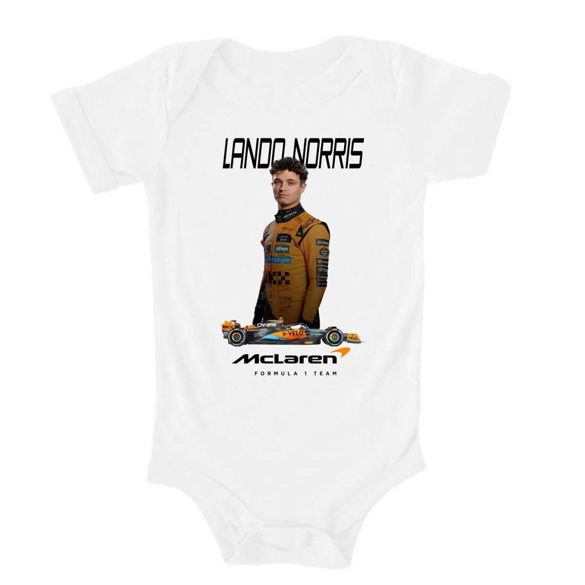Mclaren F1 L Norris Baby Short Sleeve Bodyvest