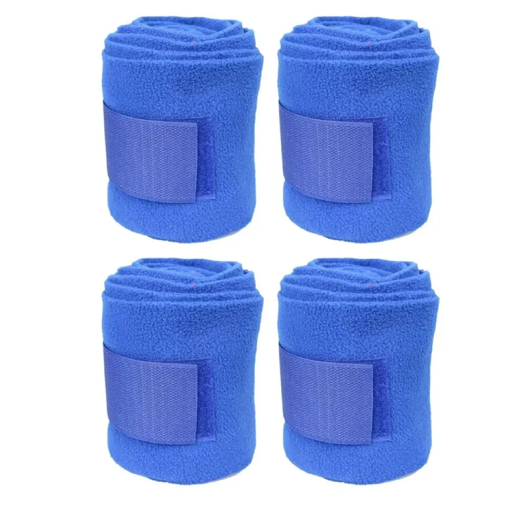 Sport Horse Riding Equestrian 4 Pieces Horse Leg Wraps - Blue