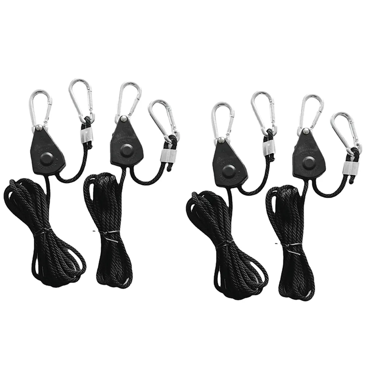 4 Pcs Pulley Rope Pulley Lift Tent Clip Carabiner Compatible with Universal