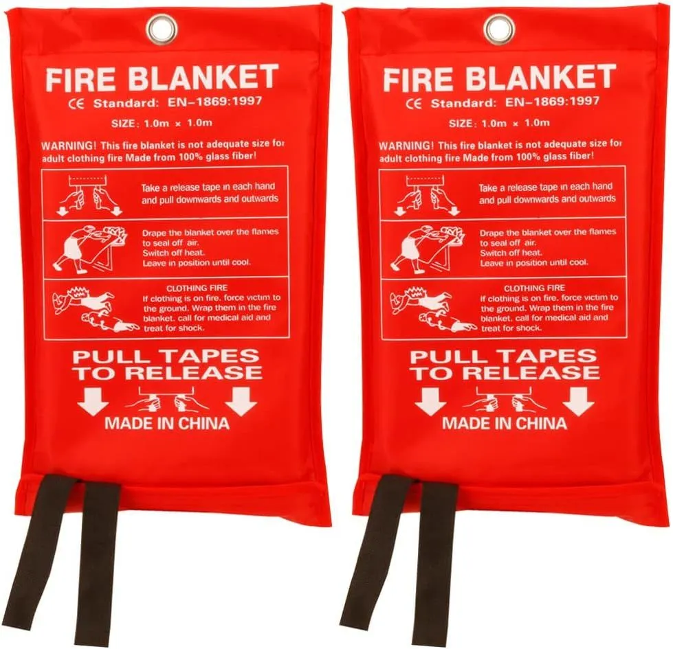 Emergency Fire Blanket for Home/School/Office ( 2pack)
