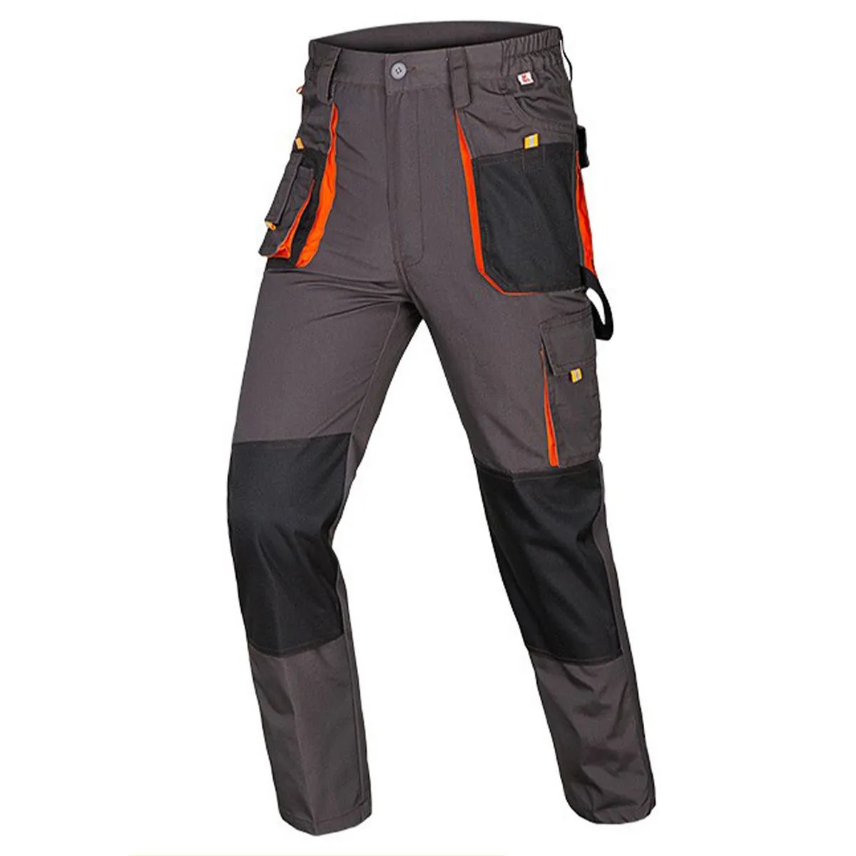 Men's Cargo Construction Flex Work Pant Double Knee Reinforcement Trousers