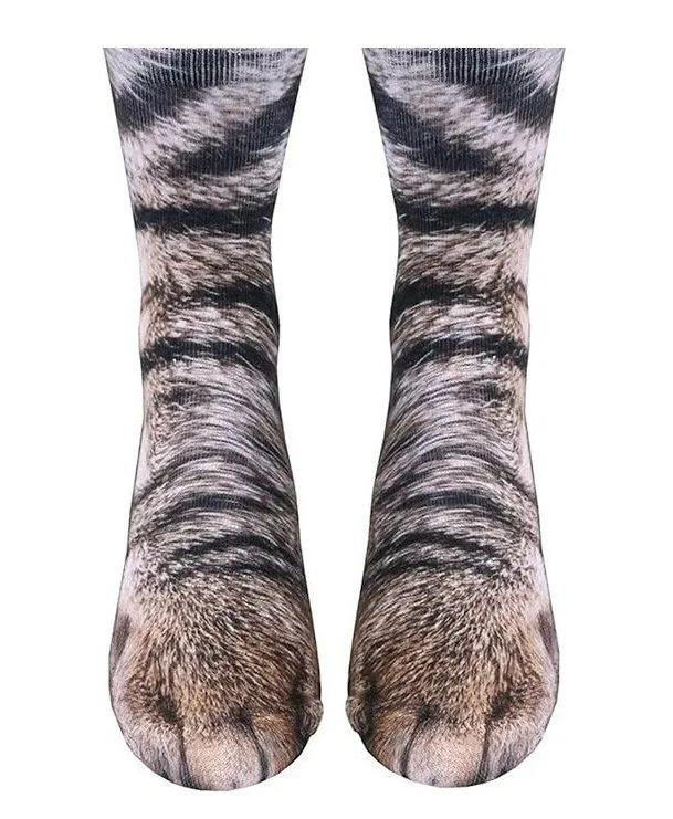 Cat Paw Humorous And Interesting Socks