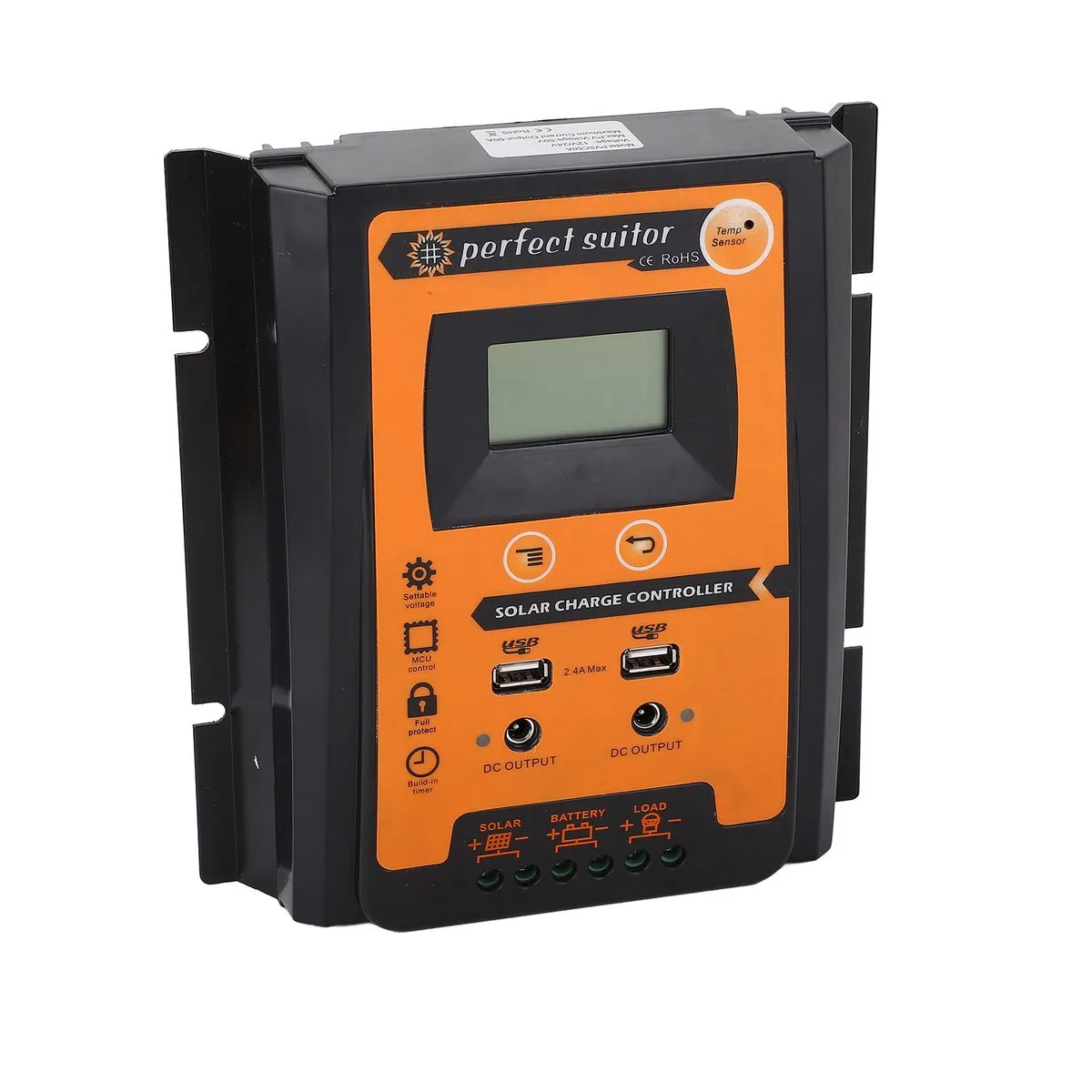 Solar Charge Controller 12V 24V Dual USB Output
