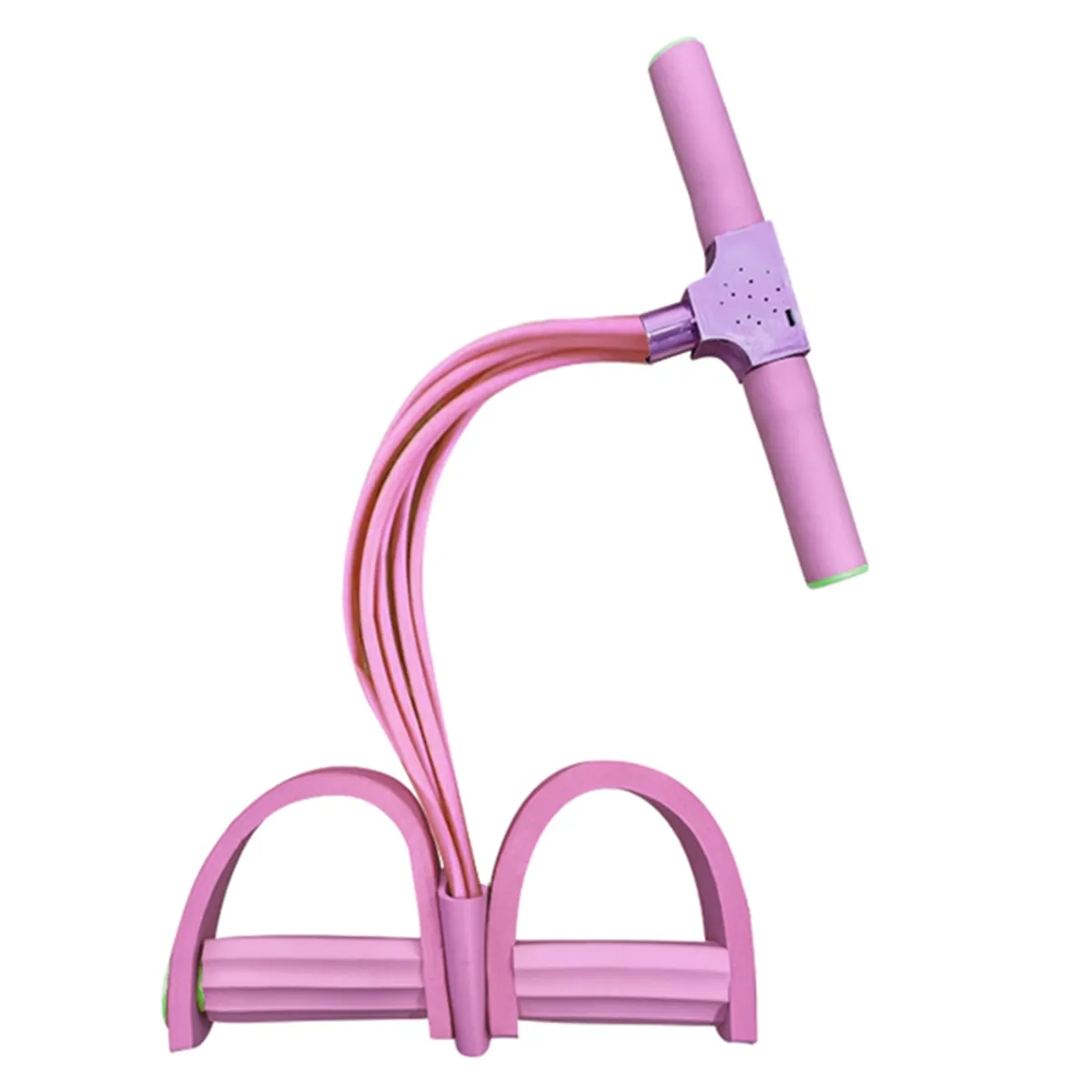 Multifunctional Tension Rope Yoga Pedal Puller Resistance Band Pink