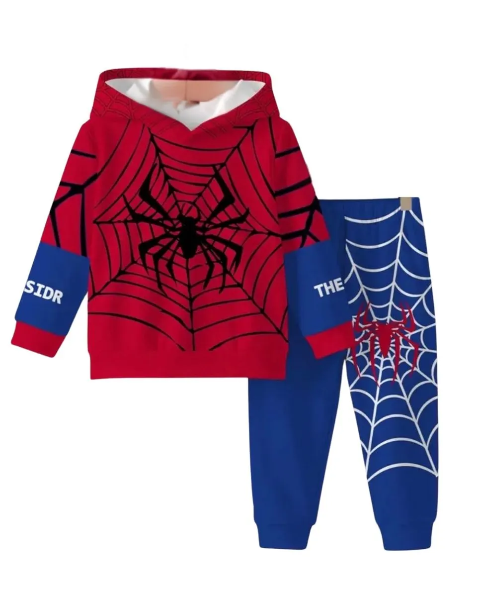 Kiddies Hooded Spider-Man 2-Piece Set