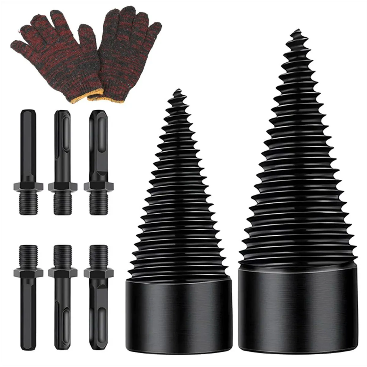 Firewood Log Splitter Drill Bit Removable Wood Compatible with None