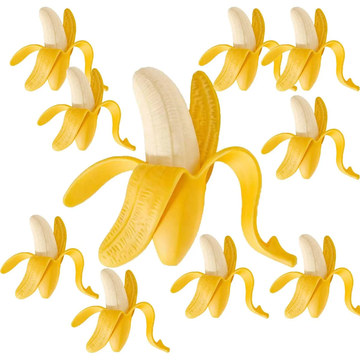 10 Pack Bananas Fruit Squeeze Toys,Stretchy Fidget Toys for Fun Easter