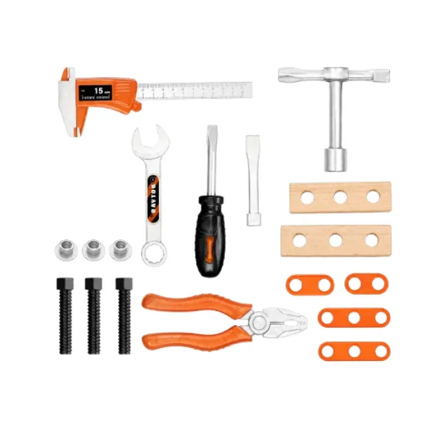 Dansup Kids Pretend Play Tool Set - 16 Piece Builder Kit