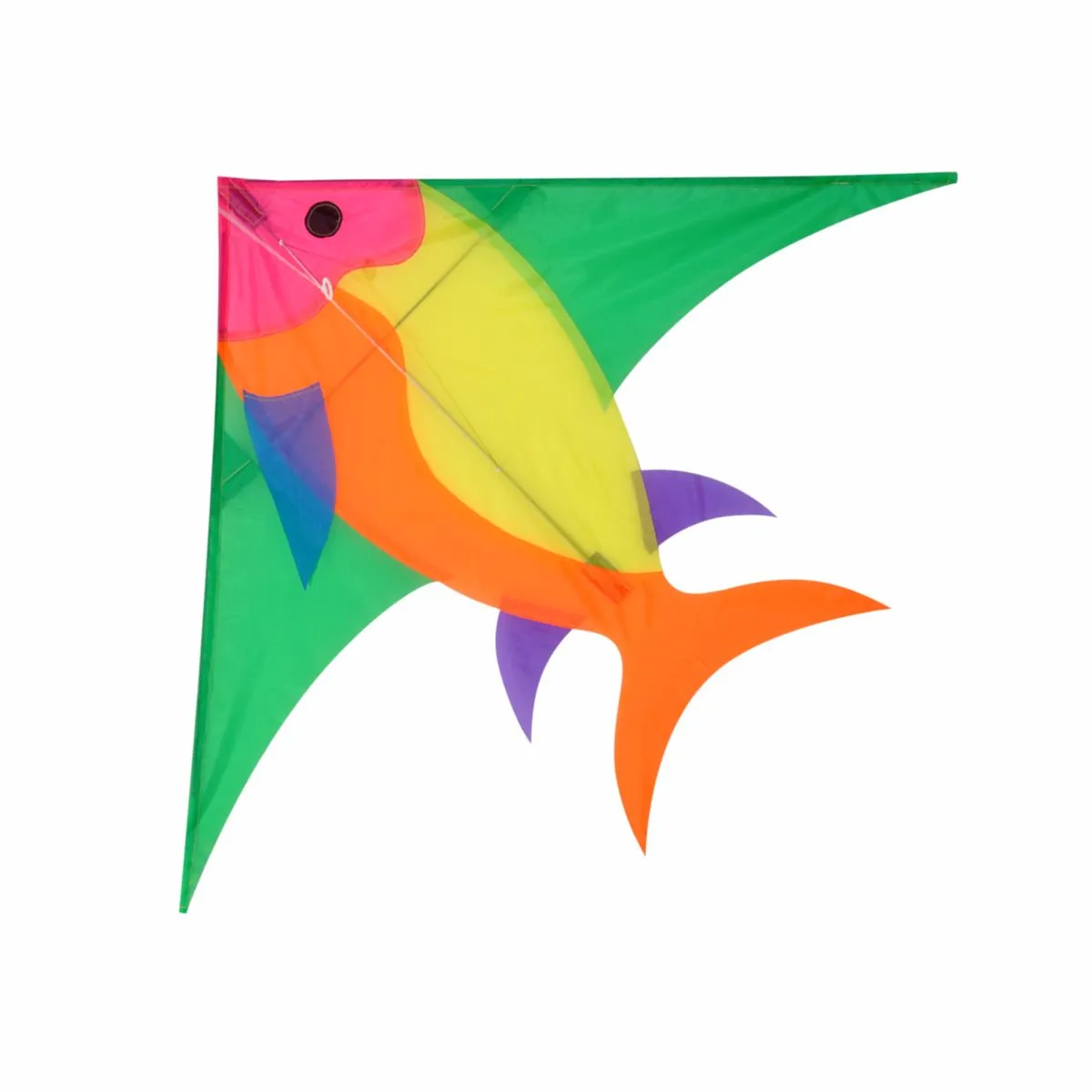 Tanga Flying Fish Kite - Green/Orange/Yellow