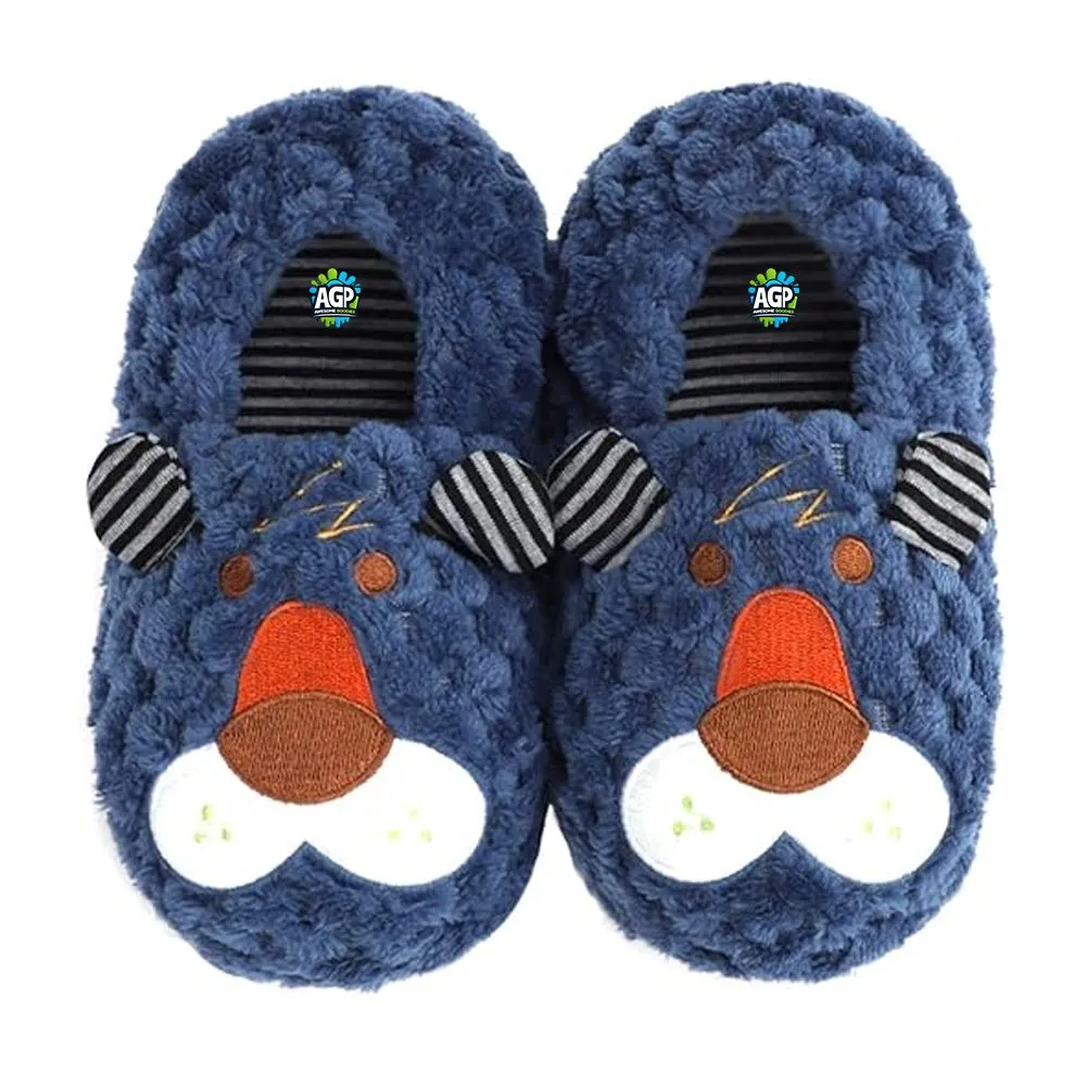 Non-Slip Slip Toddler Cute Cartoon Fluffy Plush Home Slippers