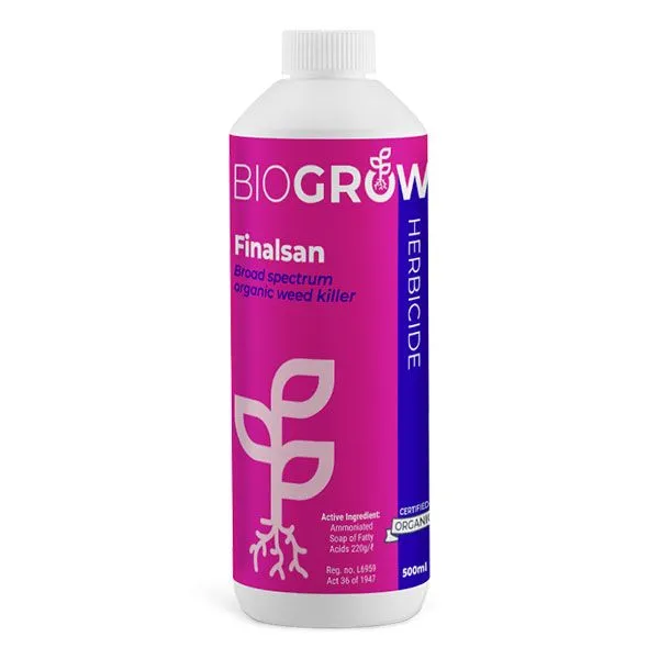 BioGrow Finalsan - 500ml - Natural Herbicide, Moss & Algae killer