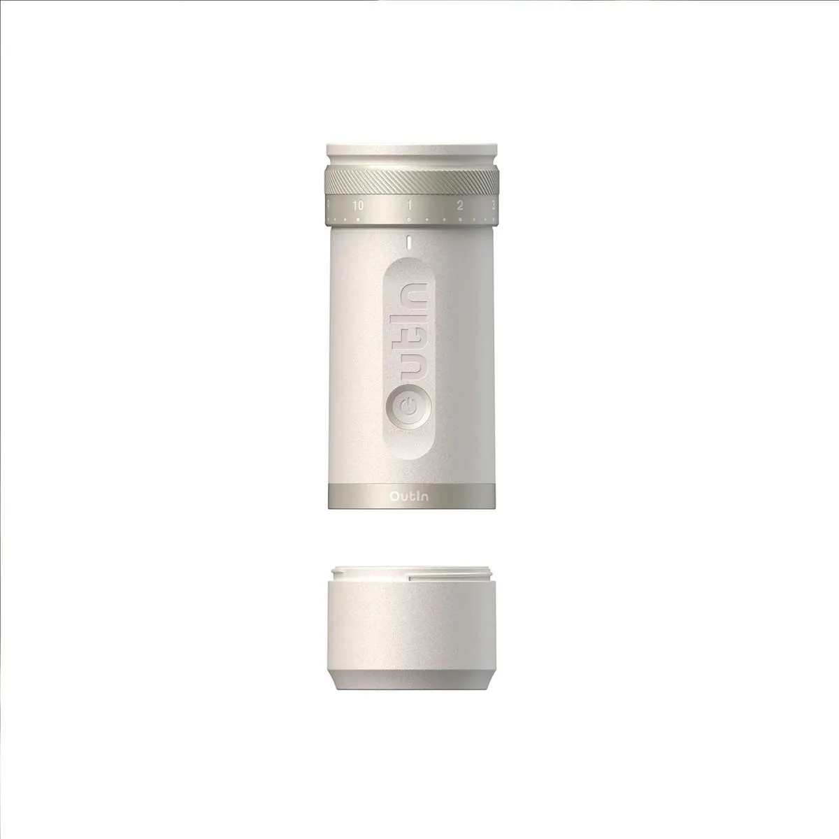OutIn Fino Portable Electric Coffee Grinder - Sandstone White