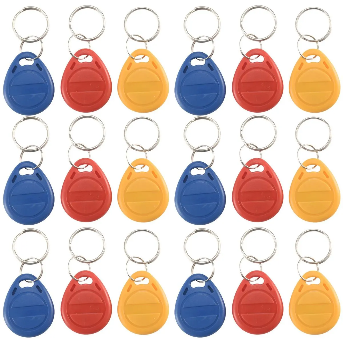 50Pcs T5577 Blank Key Tag RFID Chip Ring Cards Tags Keytag 125 Khz