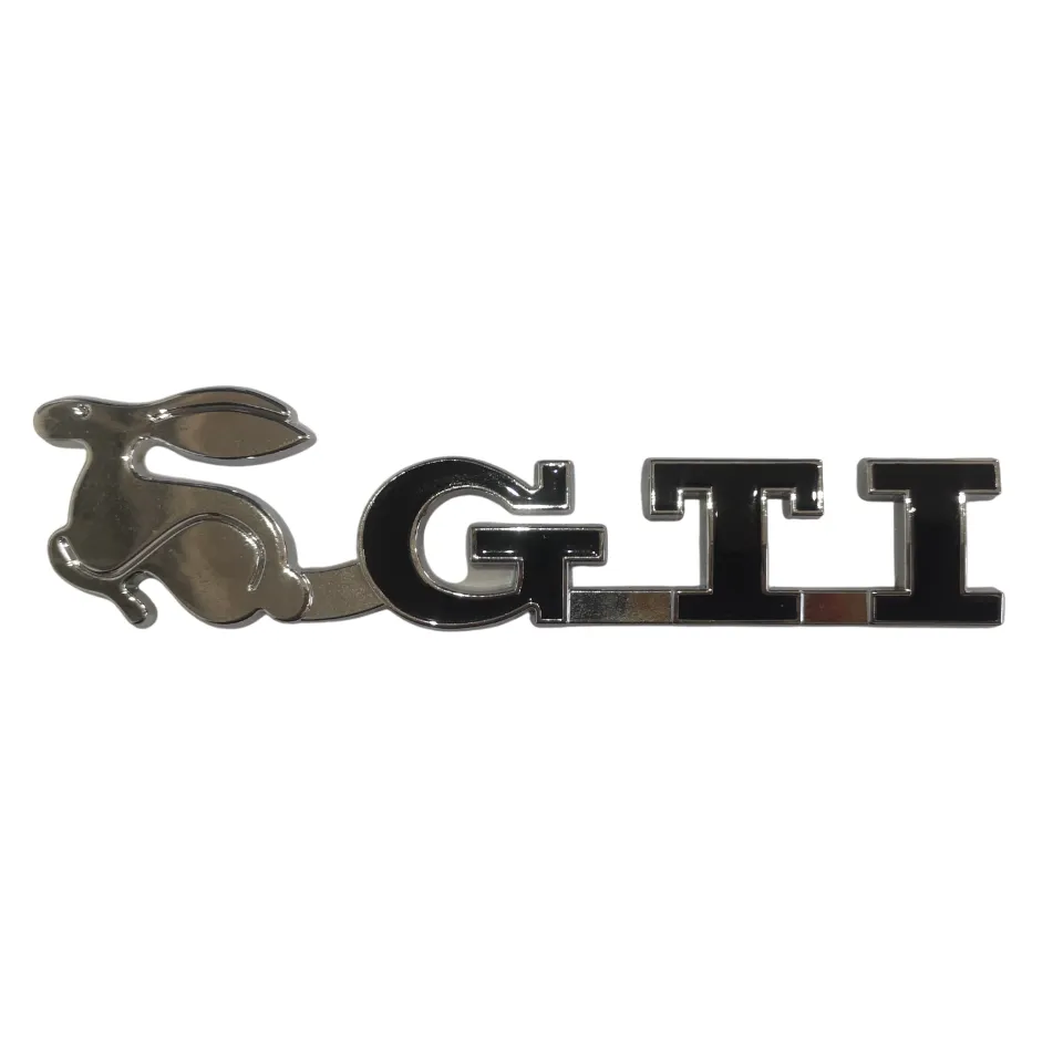 GTI Bunny Rear Badge - Black / Silver - 2
