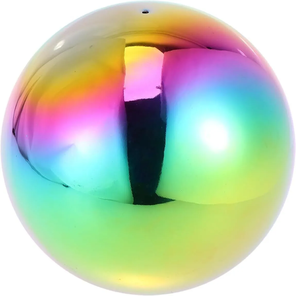 Stainless Steel Rainbow Gazing Globe Mirror Ball: Garden Gazing Globe