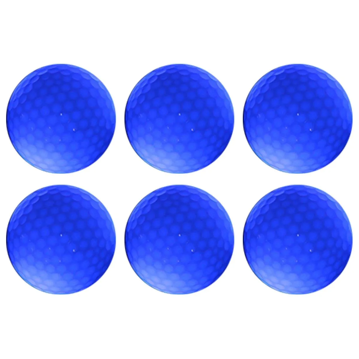 6pc Blue LED Luminous Golf Balls