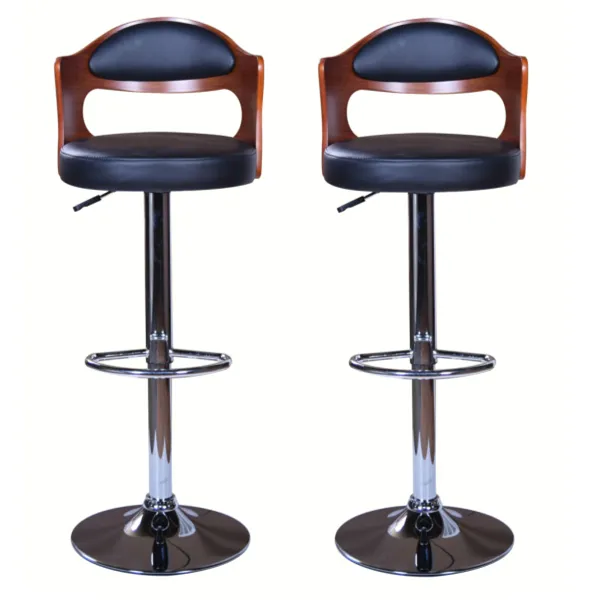 New Look - Bar or Kitchen Stools - Set of 2 - Black, Brown