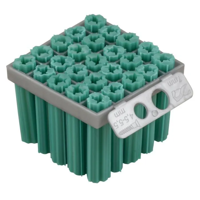 Green Expandet Wall Plug 7 x 30mm - 25 Pack FPO24