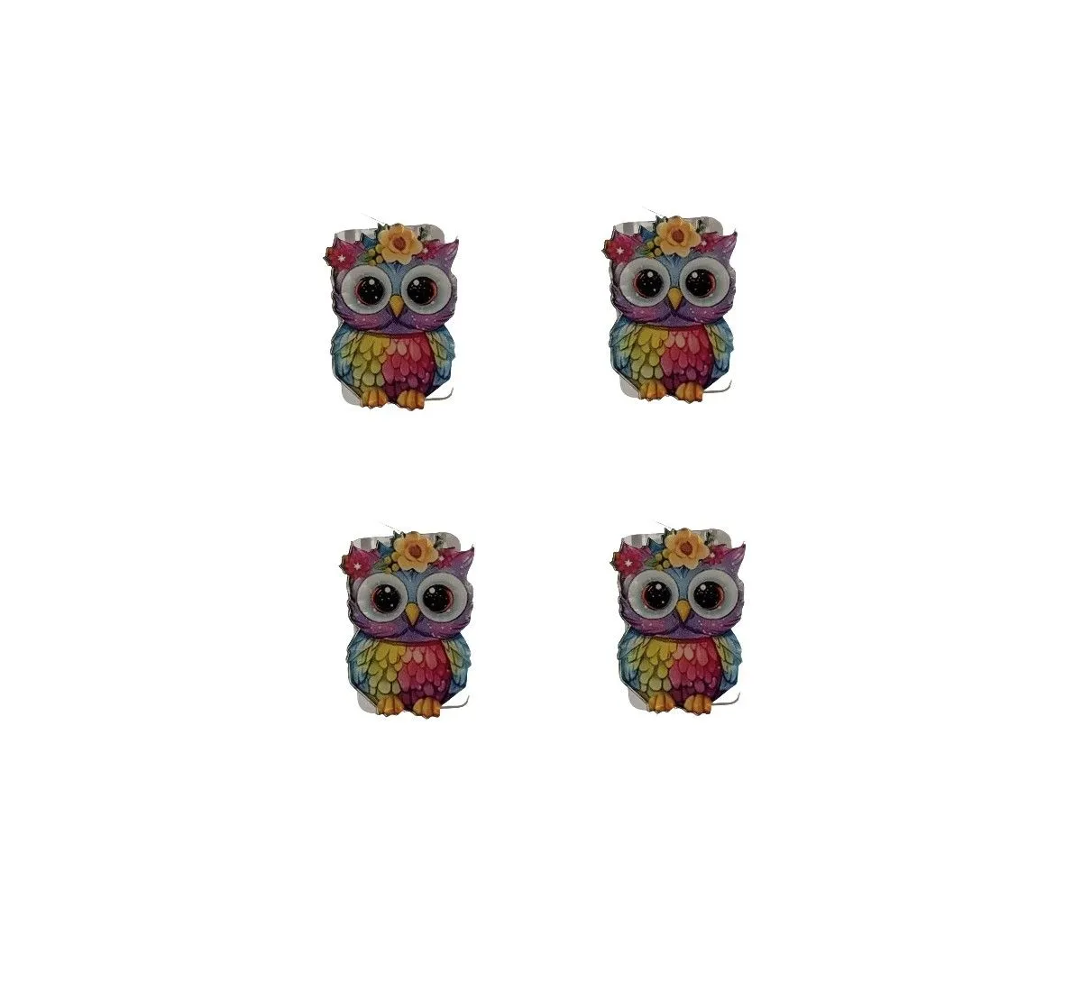4 Piece Cute Owl Cable Protector Set - Cartoon Charger Cable Saver