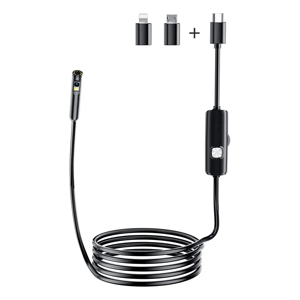 2-Meter Dual-lens 3-Megapixel Endoscope Camera