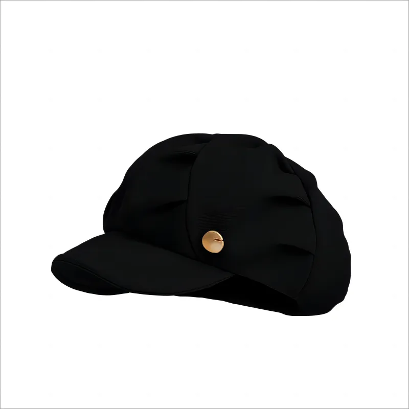 Octagonal Cap - Black
