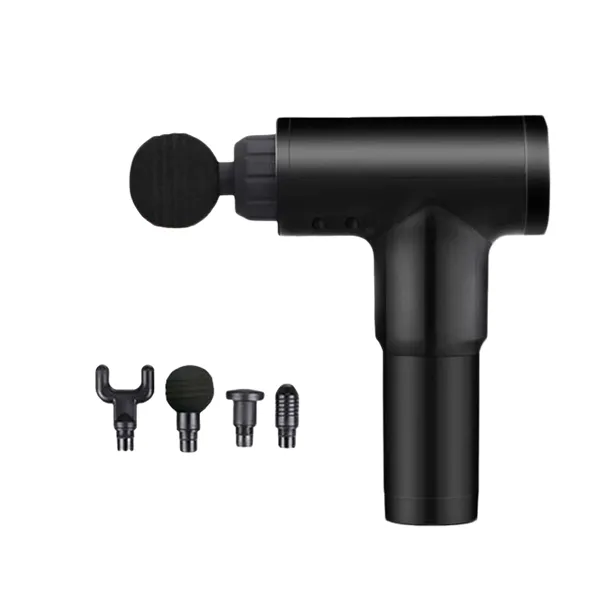 4 Head Fascial Muscle Massage Gun - Black