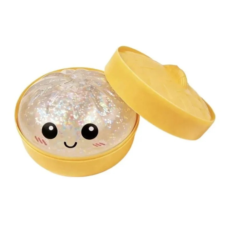Glitter Dumpling Squishy | Anxiety Relief Squeeze Fidget Toy - 1pc-a