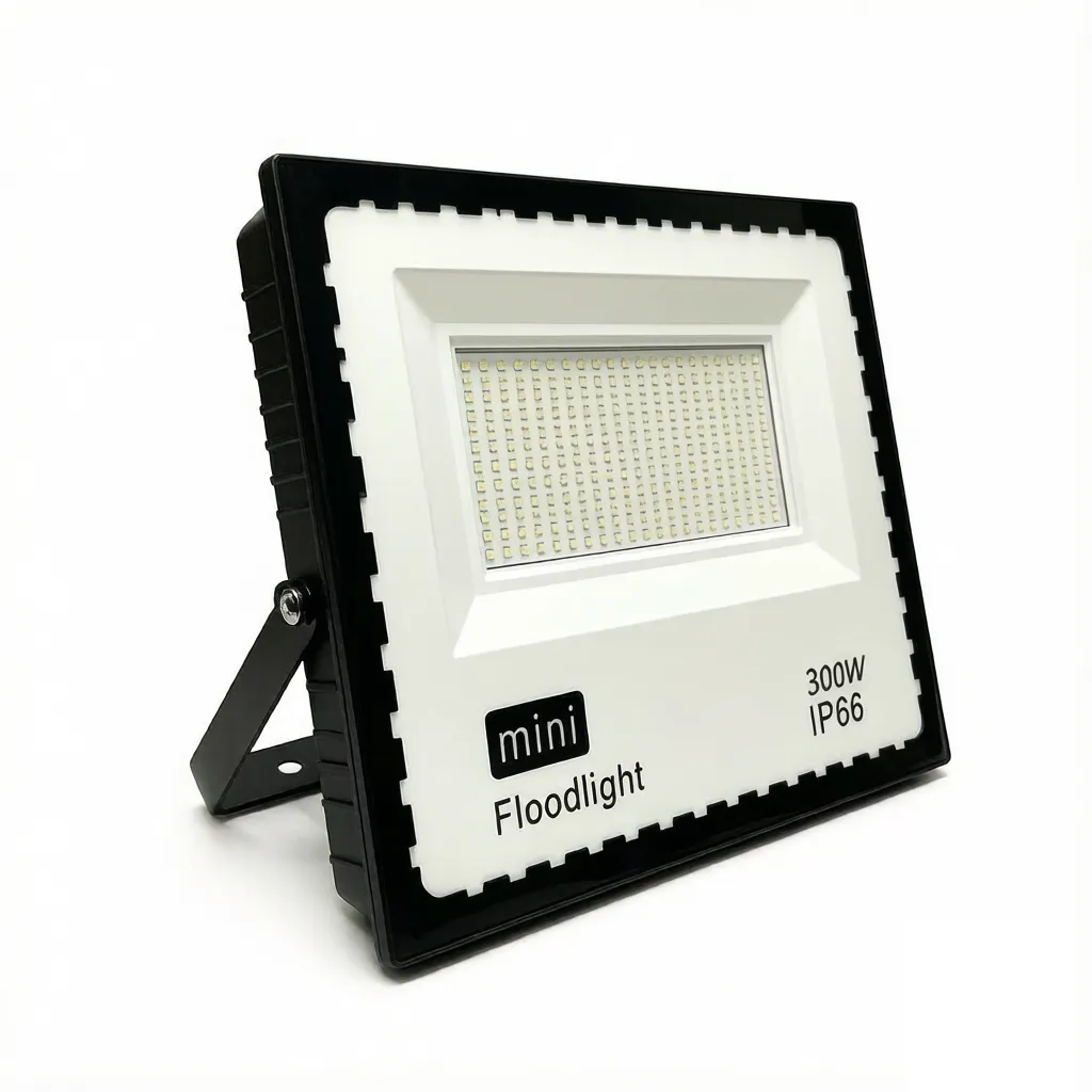 White LED Floodlight 300W IP66 With Bracket