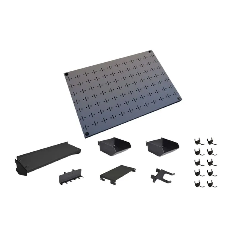 CLIP-FIT Pegboard and Accessories Pack 600mm x 400mm - Black