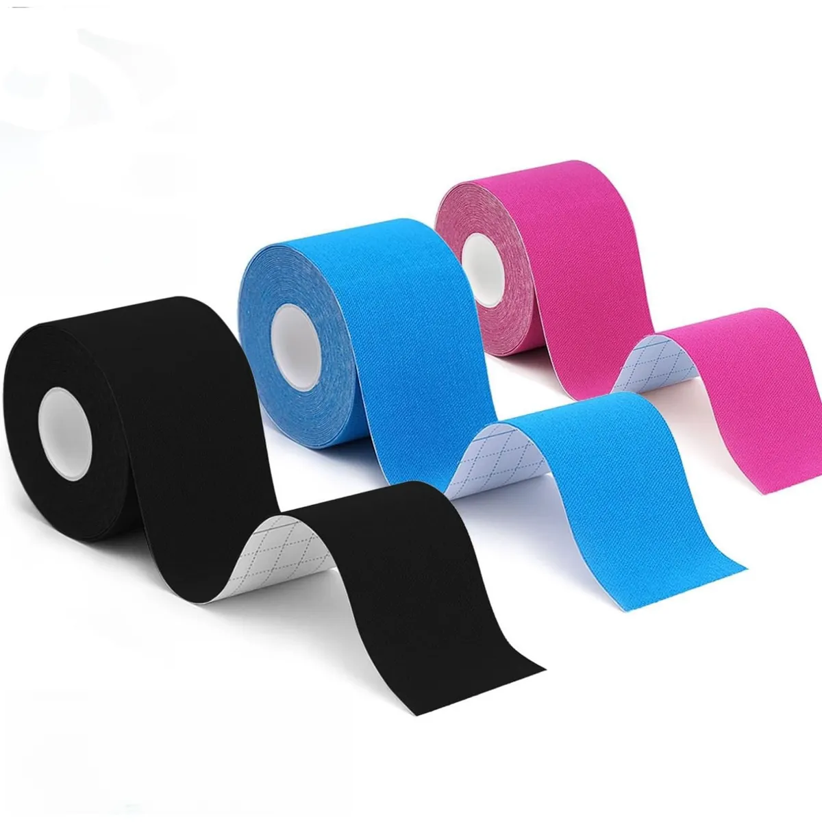 3 Intramuscular Effect Plaster Rolls, 5m x 5cm, Waterproof, Multicolored